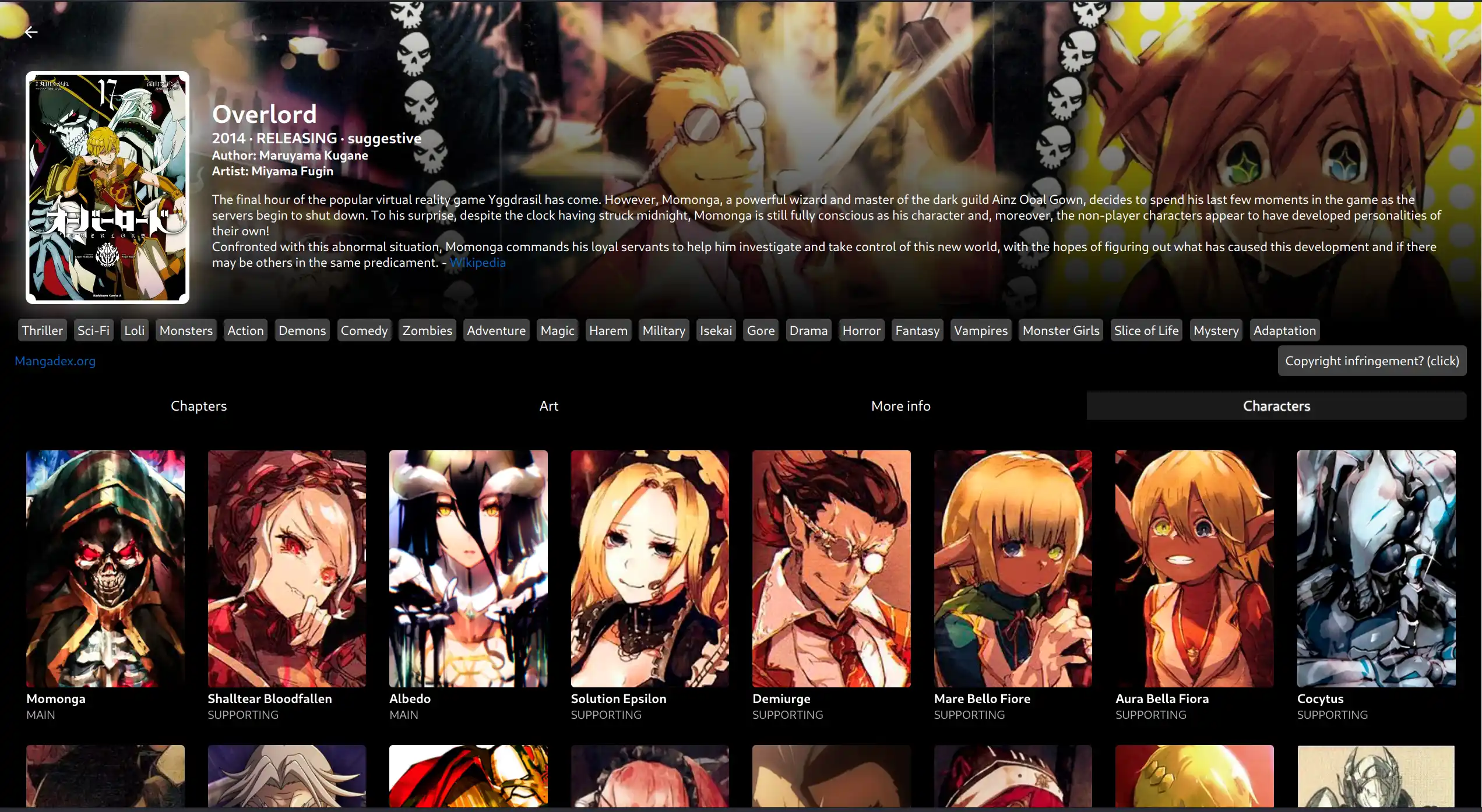 Mangades reader